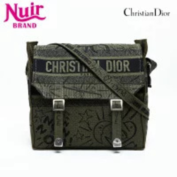 Christian Dior Camp Jacquard Shoulder Bag Green main image 7